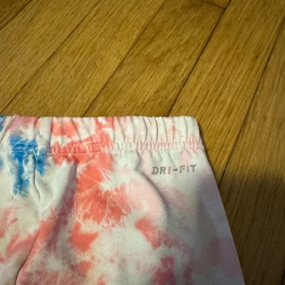 Nike Kids Tie-Dye Leggings - Pink and Blue Size 4T - Picture 6 of 6